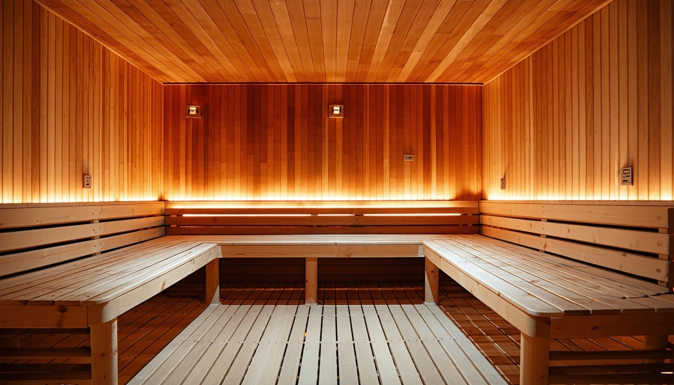 Customized sauna design illustration
